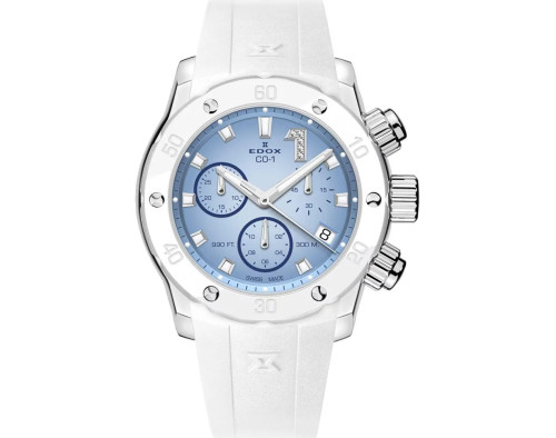 EDOX CO-1 Chronolady Diamonds 10255-3BCAB-BUCIDN