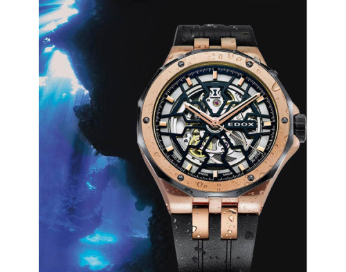 EDOX Delfin Mecano Skeleton 85303-357RN-NRN