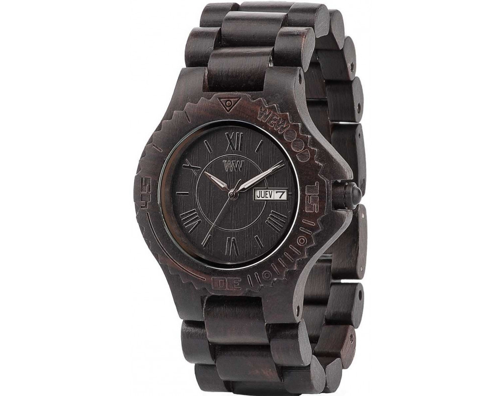 WeWOOD Roman Black Quarzwerk Unisex-Armbanduhr